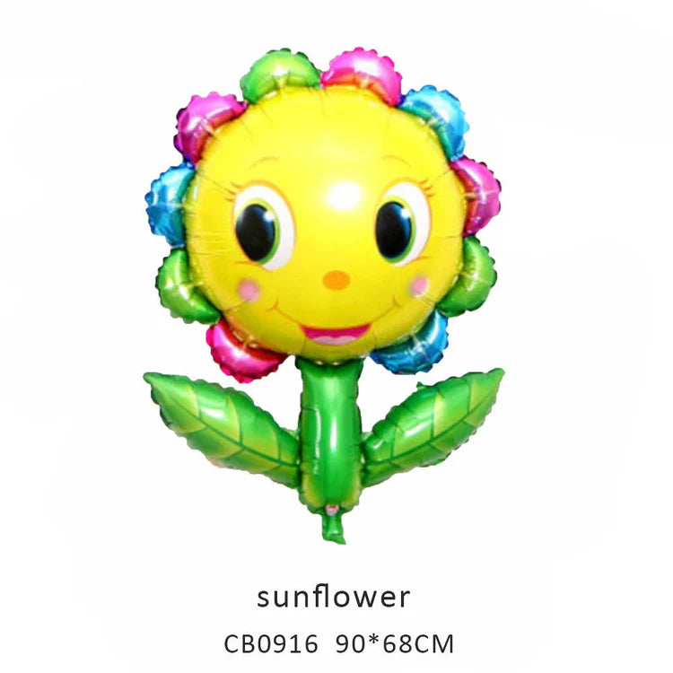 Smile Sun/Sunflower Foil Balloon MOQ 50pcs