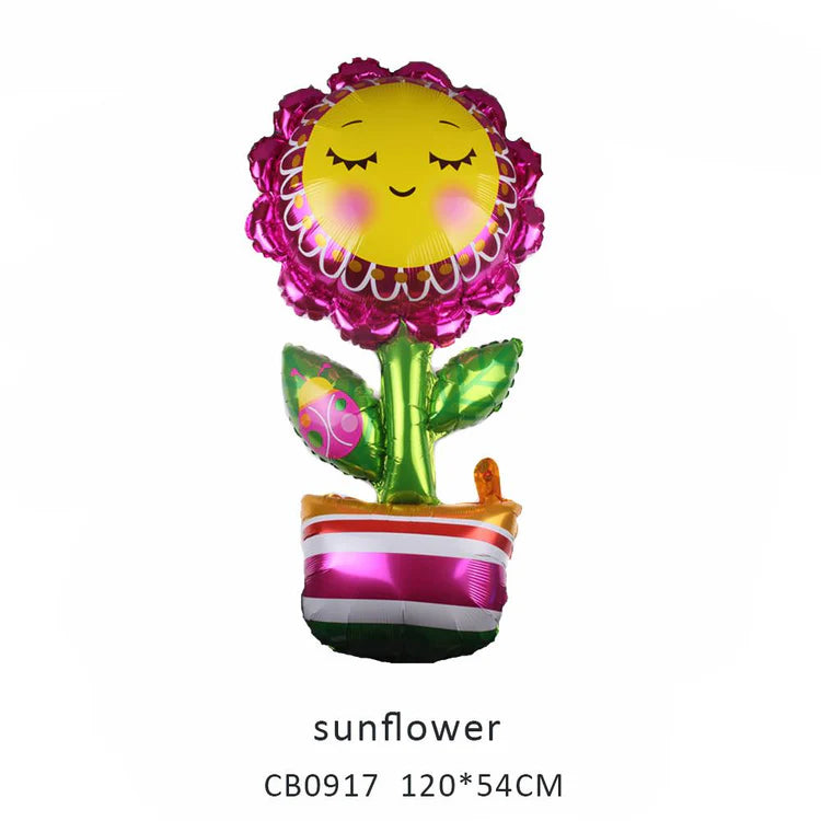 Smile Sun/Sunflower Foil Balloon MOQ 50pcs