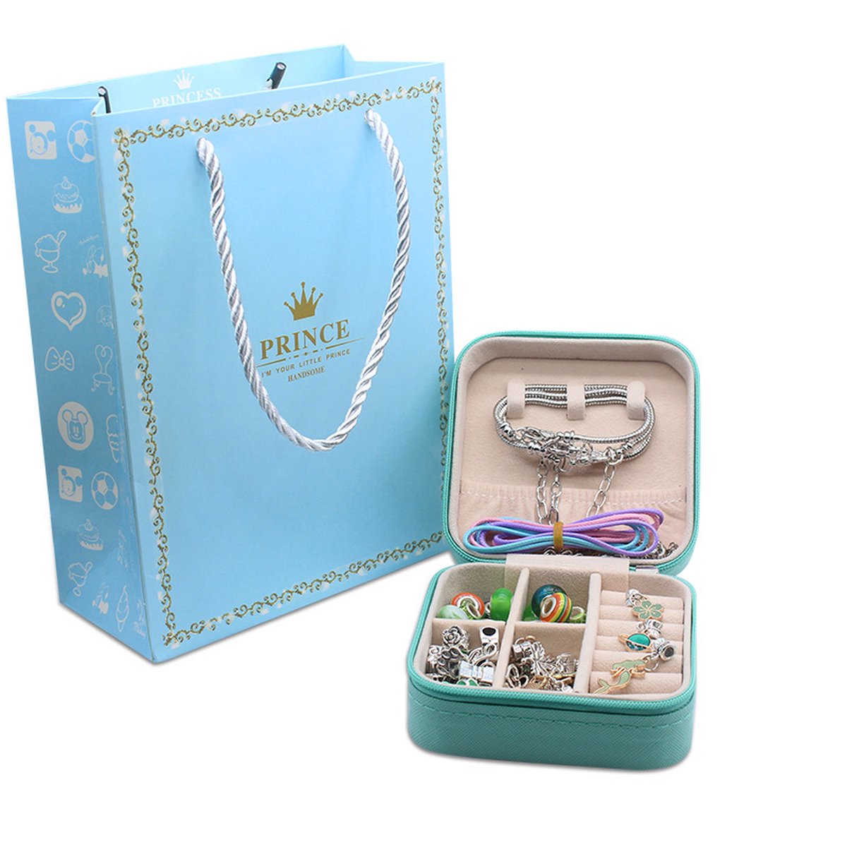 Girls Mermaid Bracelets DIY Set 68 Pieces