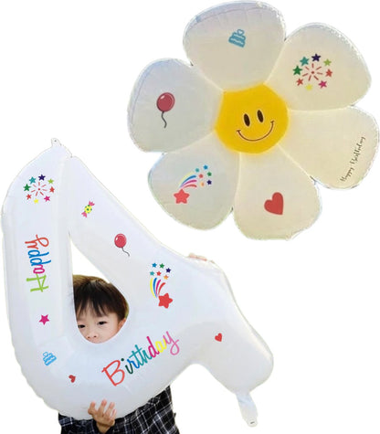 Happy Birthday Daisy Balloon Set