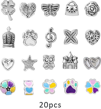 Girls Mermaid Bracelets DIY Set 68 Pieces