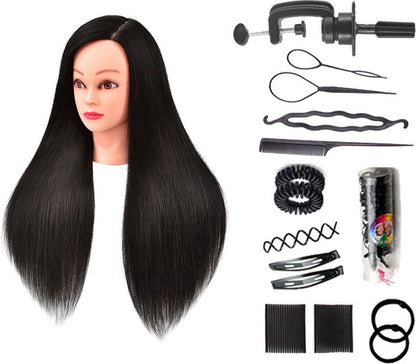 60% Real Hair Mannequin Training Head