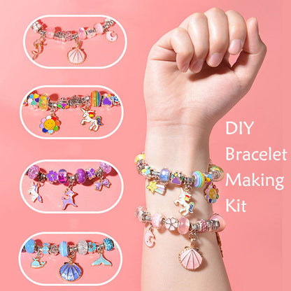 Girls Mermaid Bracelets DIY Set 68 Pieces
