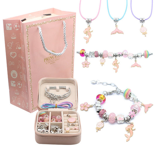 Girls Mermaid Bracelets DIY Set 68 Pieces