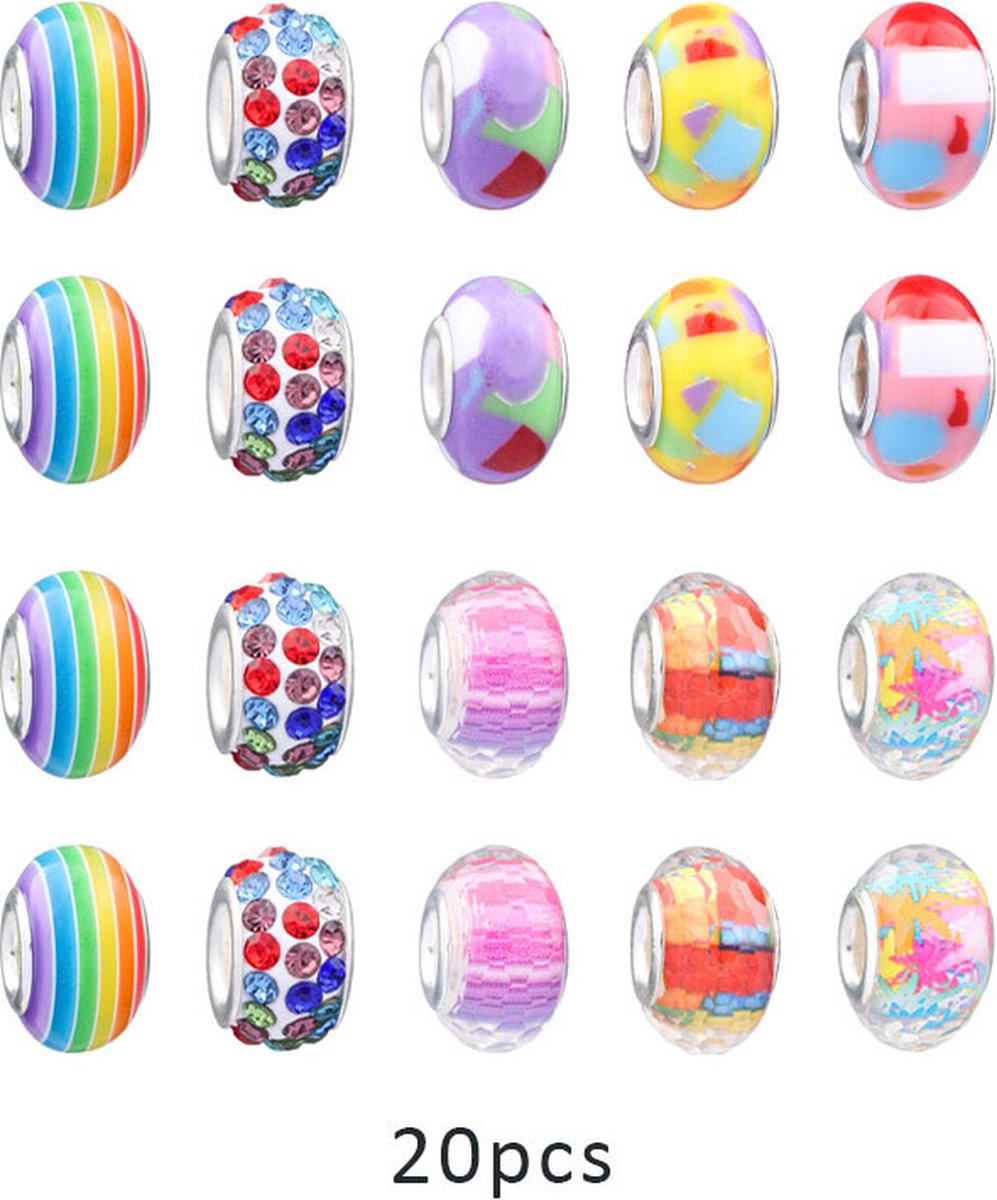 Girls Mermaid Bracelets DIY Set 68 Pieces