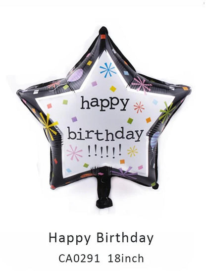 18inch Happy Birthday Balloon MOQ 50pcs Batch 6