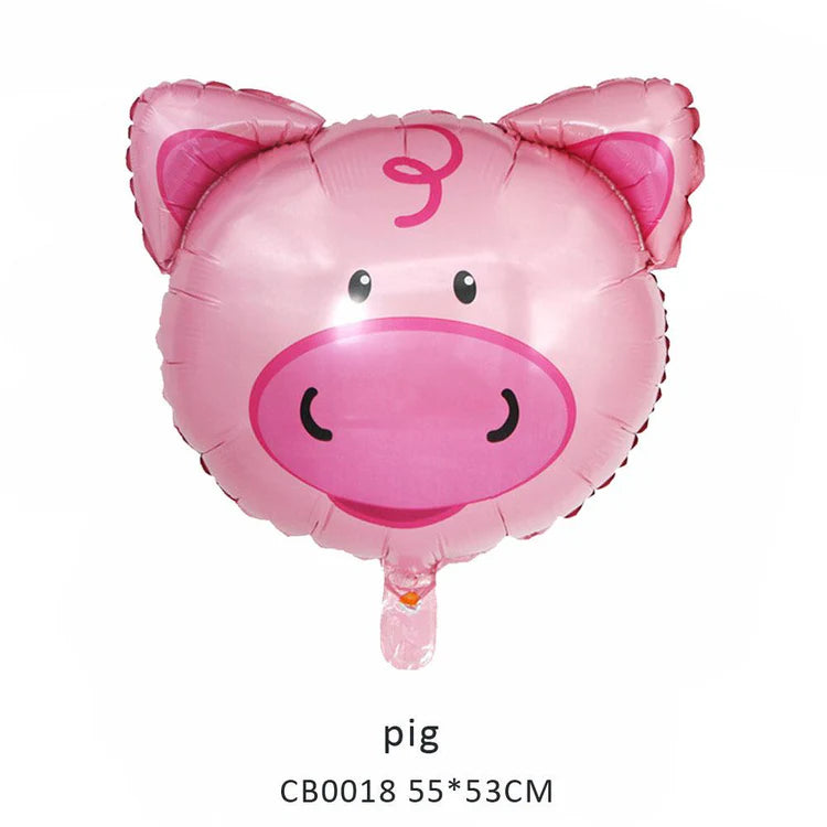 Animal Head Foil Balloon MOQ 50pcs