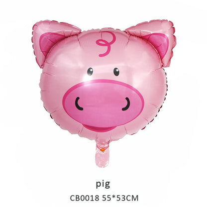 Animal Head Foil Balloon MOQ 50pcs