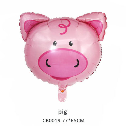 Animal Head Foil Balloon MOQ 50pcs