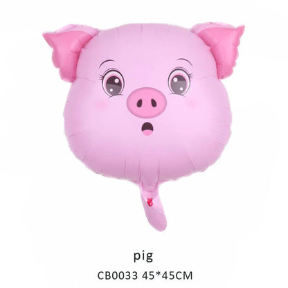 Animal Head Foil Balloon MOQ 50pcs