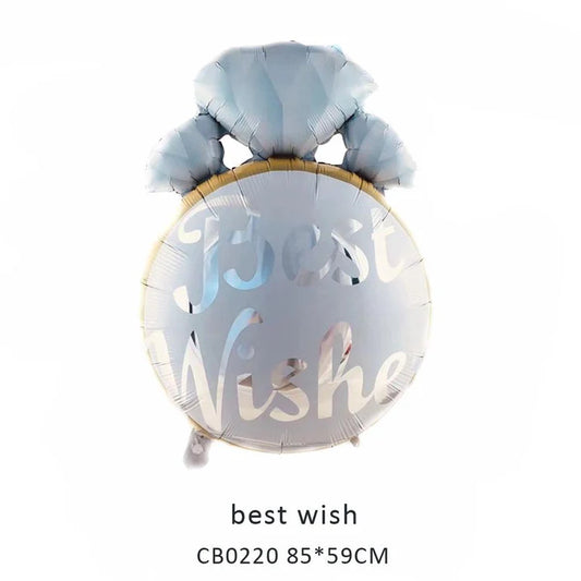 Best Wish/Diamond Foil Balloon MOQ 50pcs