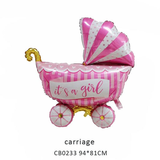 Baby Carriage Foil Balloon MOQ 50pcs