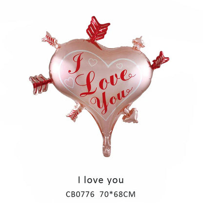 I Love You Foil Balloon MOQ 50pcs