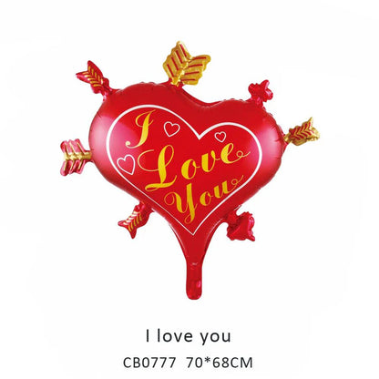 I Love You Foil Balloon MOQ 50pcs
