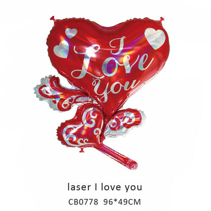 I Love You Foil Balloon MOQ 50pcs