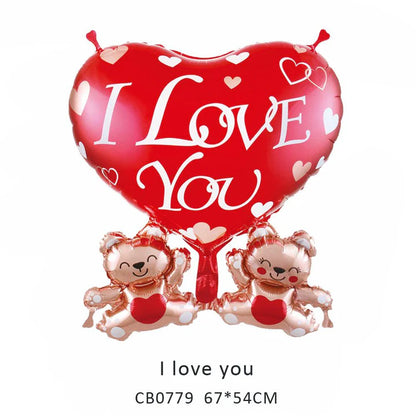 I Love You Foil Balloon MOQ 50pcs