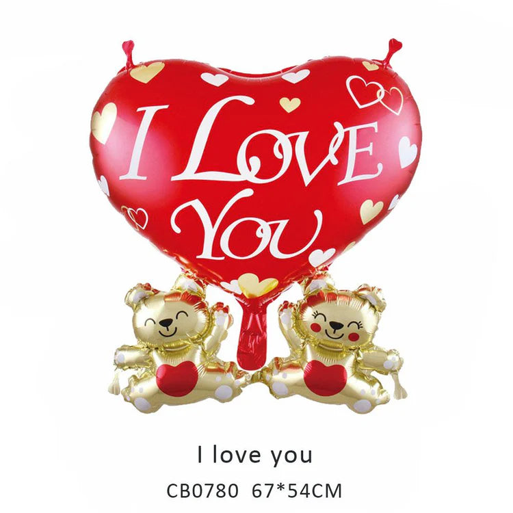 I Love You Foil Balloon MOQ 50pcs