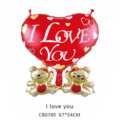 I Love You Foil Balloon MOQ 50pcs