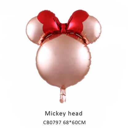 Mickey Minnie Head Foil Balloon MOQ 50pcs