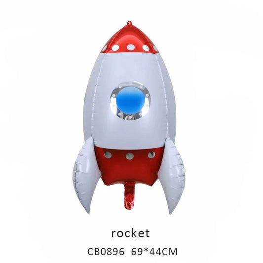Cute Rocket Foil Balloon MOQ 50pcs