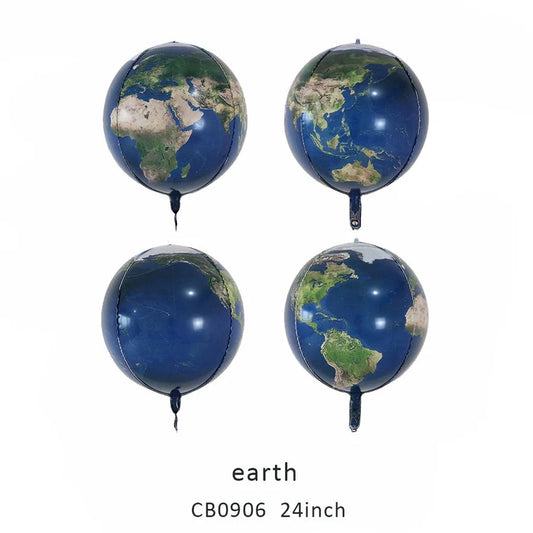 Blue Earth Foil Balloon MOQ 50pcs