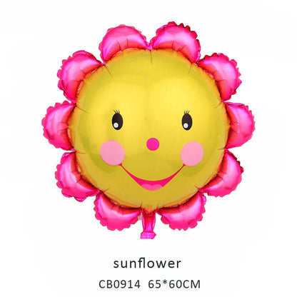 Smile Sun/Sunflower Foil Balloon MOQ 50pcs