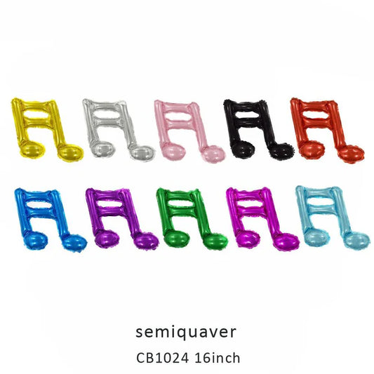 Music Quaver Foil Balloon MOQ 50pcs