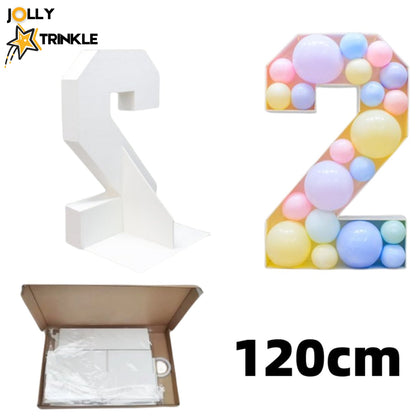 Mosaic Number Stand-up Balloon Set